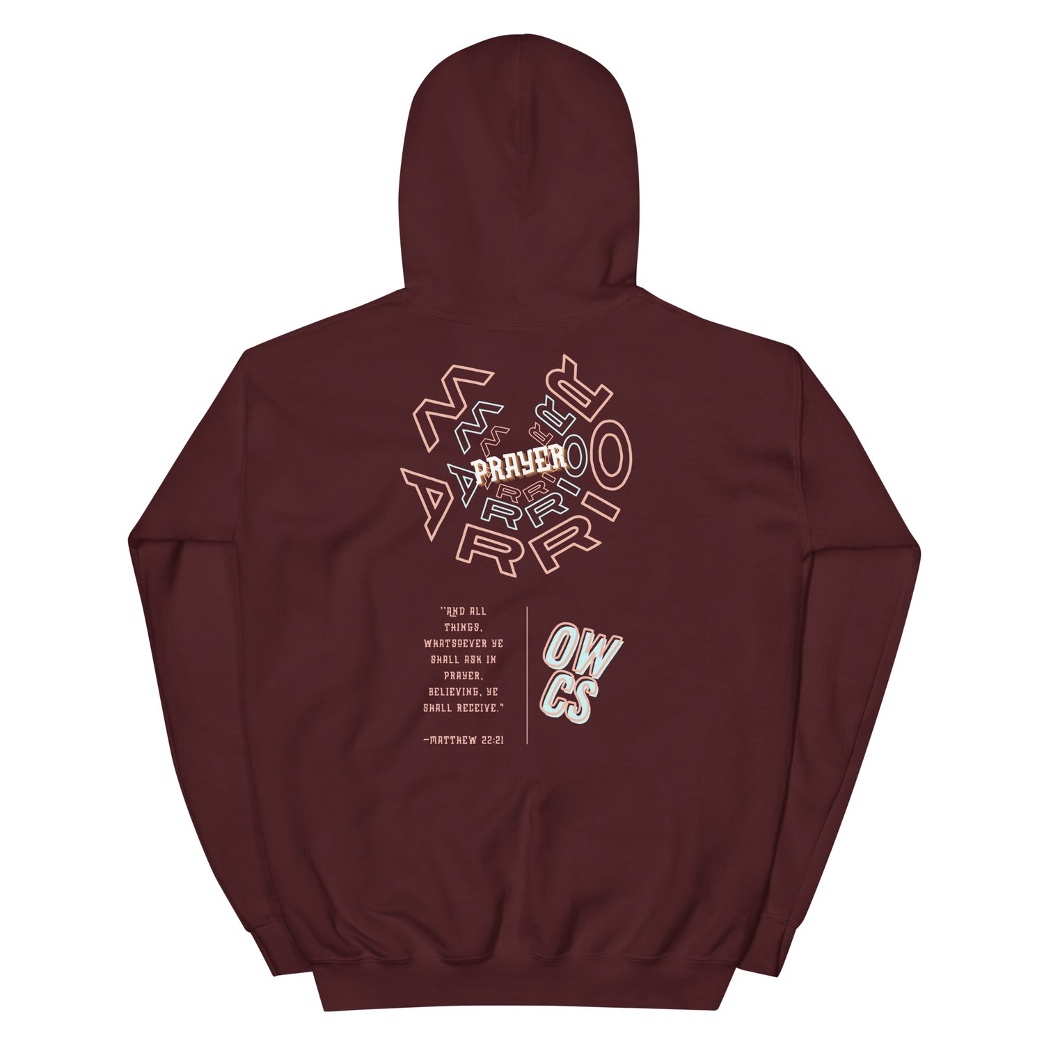 Christian hoodie for men and women | Maroon Black Navy