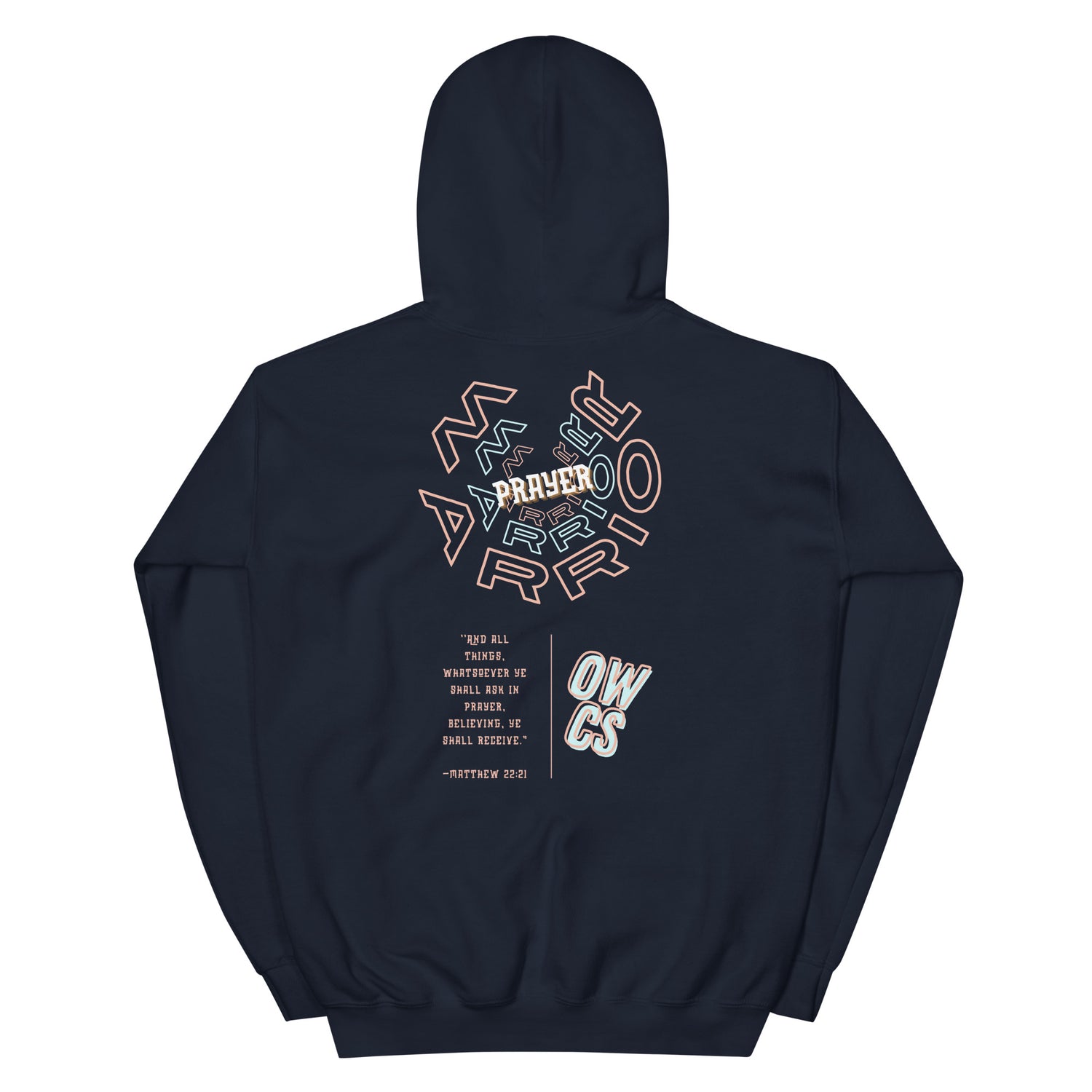 Christian hoodie for men and women | Maroon Black Navy