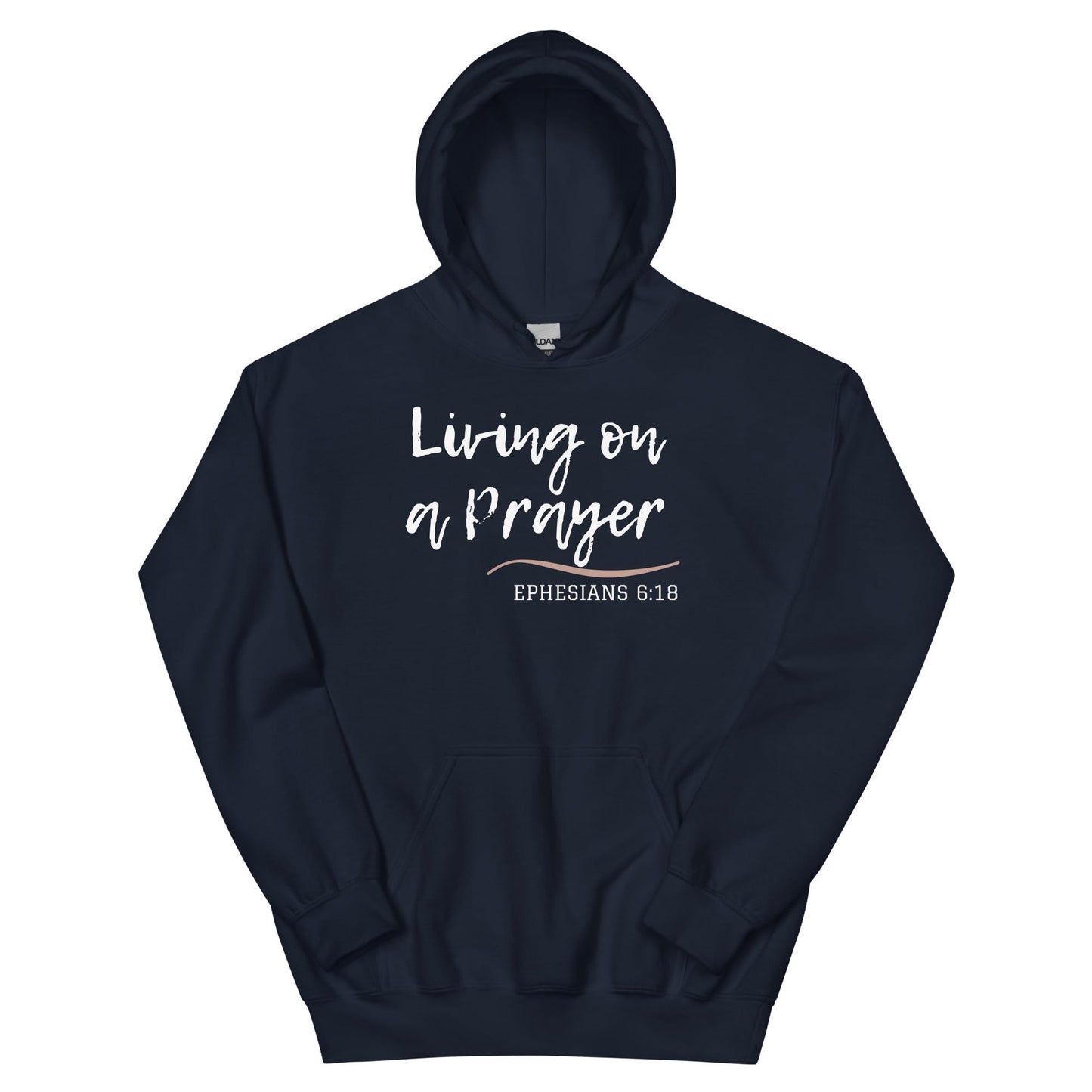 Christian hoodies for men | Living on a prayer Christian hoodie