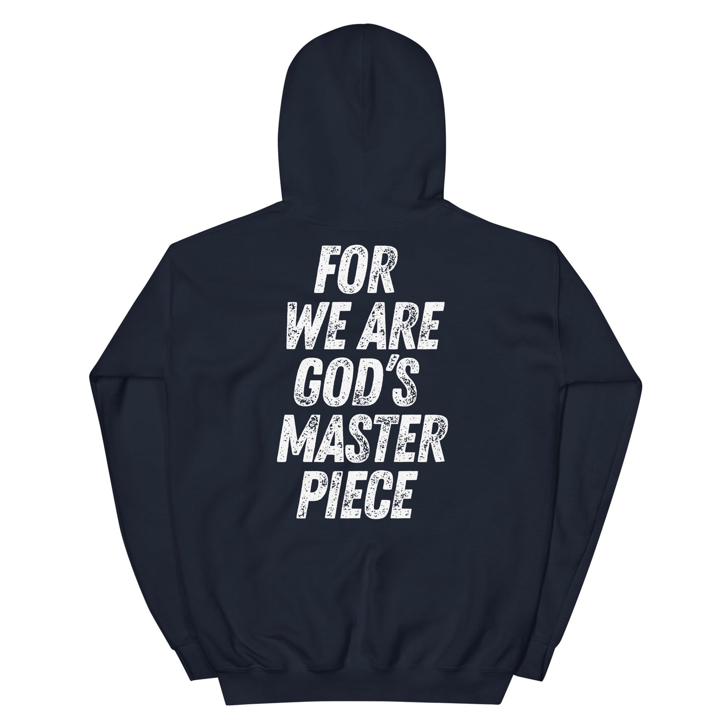 Christian hoodies God's masterpiece navy